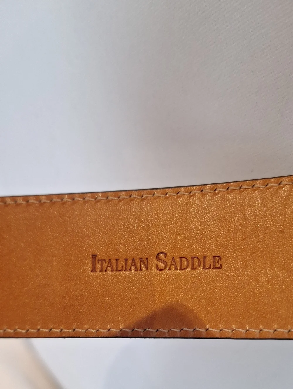 Polo Ralph Lauren Classic Briwn Leather & Olive Cavas On Leather Men's Belt